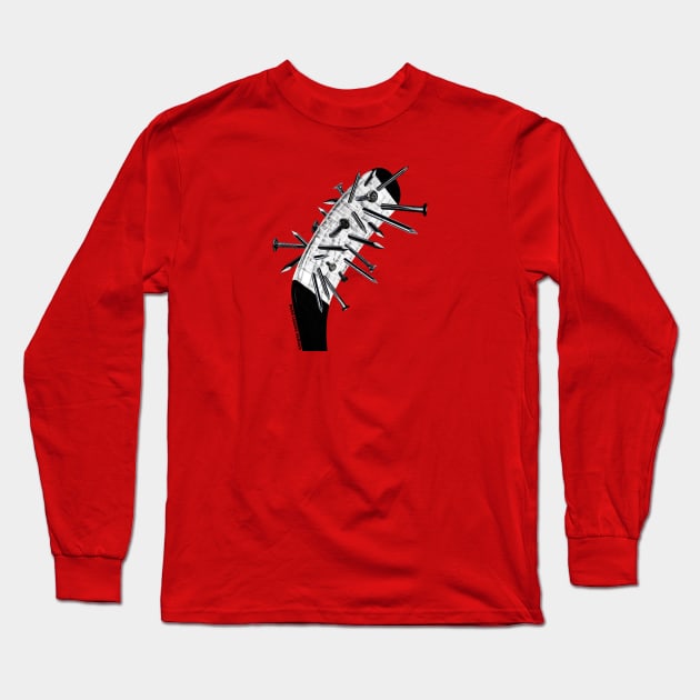 Tough as Nails Hockey Long Sleeve T-Shirt by Beerleagueheroes.com Merch Store